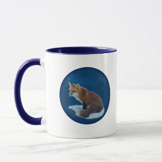 Fox i Snö Mugg
