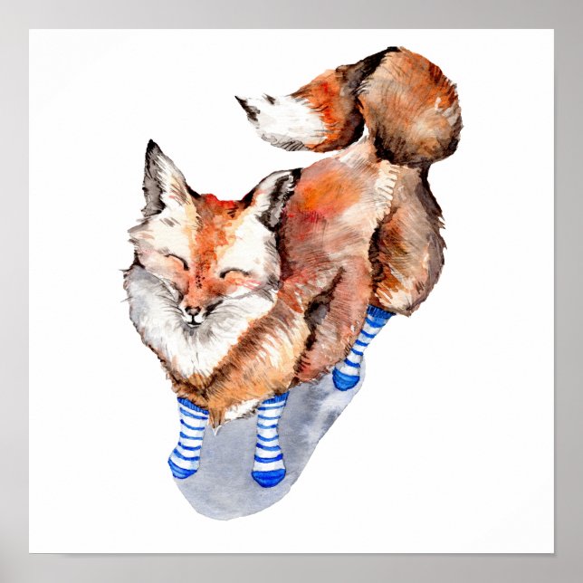 Fox i socklar poster (Framsidan)