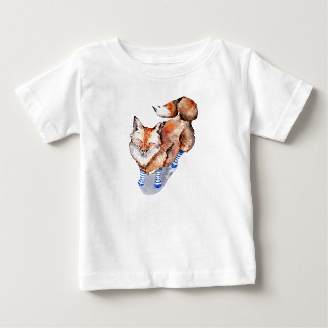 Fox i socklar t shirt (Framsida)