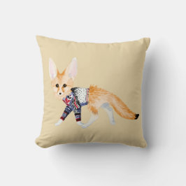 Fox i Sticka Sweater Dekorativ kudde