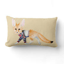 Fox i Sweater Dekorativ kudde