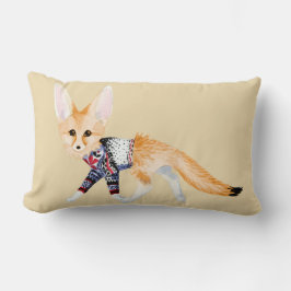 Fox i Sweater Dekorativ kudde
