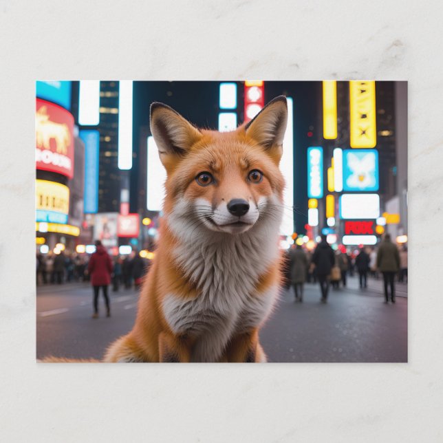 Fox i Times Square Helg Vykort (Framsida)
