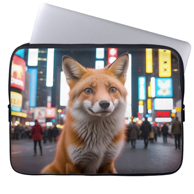 Fox i Times Square Laptop Fodral (Framsidan)