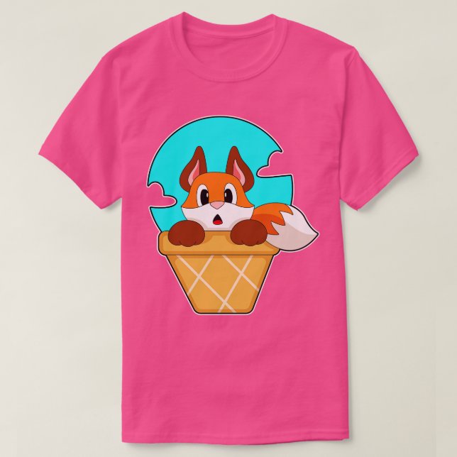 Fox Ice kräm cone T Shirt (Design framsida)