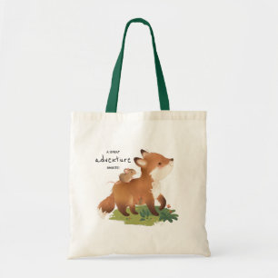 Fox ・ Illustration av skogsdjur Tygkasse