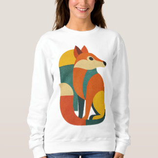 FOX ILLUSTRATION GEOMETRY DESIGN T-Shirt