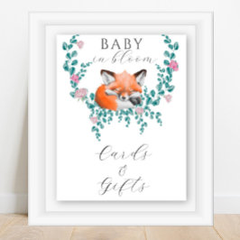 Fox in bloom - CARDS AND GIFTS Poster