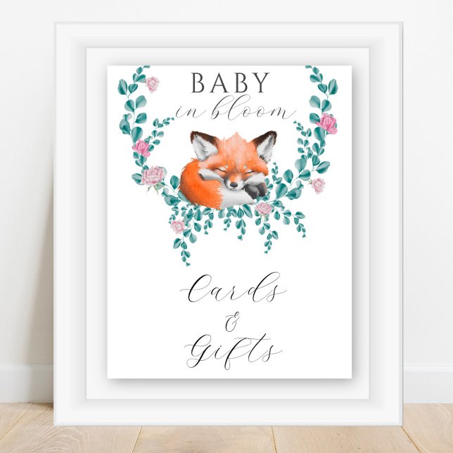 Fox in bloom - CARDS AND GIFTS Poster (Skapare uppladdad)