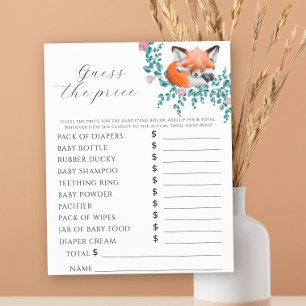 Fox in bloom - Gissa prist spel