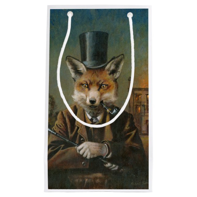 Fox in Top hat Gift Bag (Framsidan)