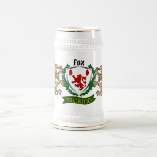 Fox Irish Shield Beer Stein Sejdel
