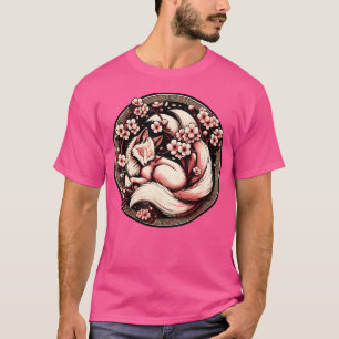 Fox Japansk nionde segelstyrd Blommar för rävkörsb T Shirt