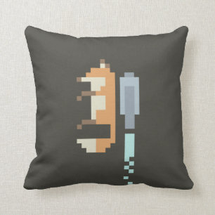 Fox Jetpack Pixel Art Kudde