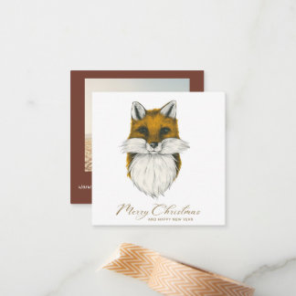 Fox-julfotokort Anteckningskort