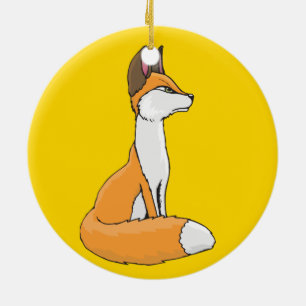 Fox Julgransprydnad Keramik