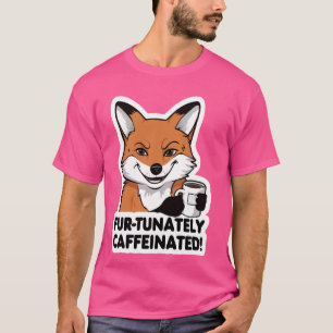 Fox-kaffe Älskare-koffein Fox-Mugg-kaffe T Shirt