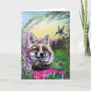 Fox Kärlek-hälsningskort Kort