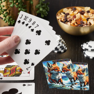 Fox Kärlek under Monogram-ungar Gamla malignspel Casinokort