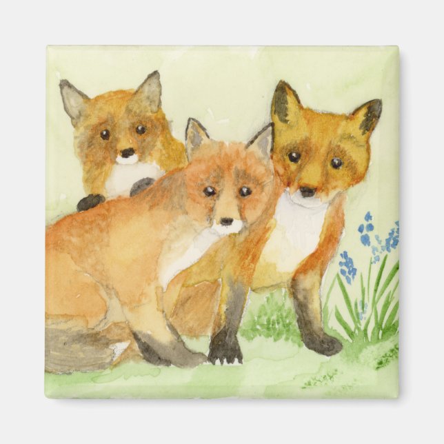 Fox Kits Magnet (Framsidan)