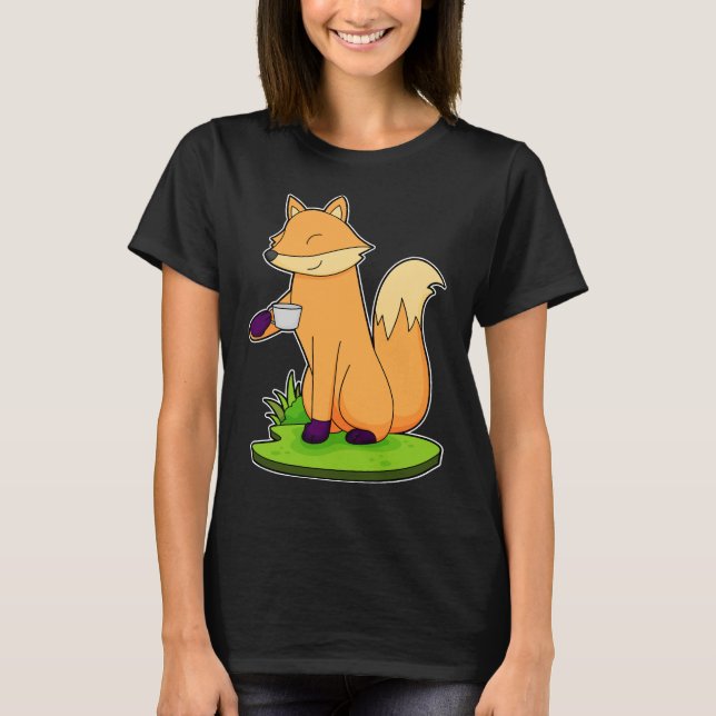 Fox Kopp-kaffe T Shirt (Framsida)
