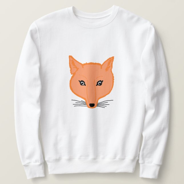 Fox Lång Ärmad Tröja (Design framsida)