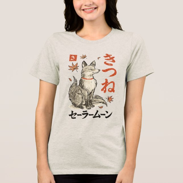 Fox Legend | Japansk folklore T-shirt  (Framsida)