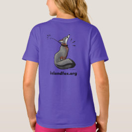 Fox Logotyp Färg Girls T-Shirt Stacy Baker Art bac