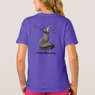 Fox Logotyp Färg Girls T-Shirt Stacy Baker Art bac