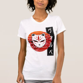 fox mask design t shirt