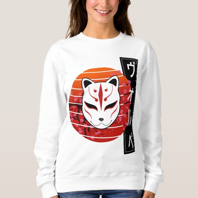 fox mask design t shirt (Framsida)