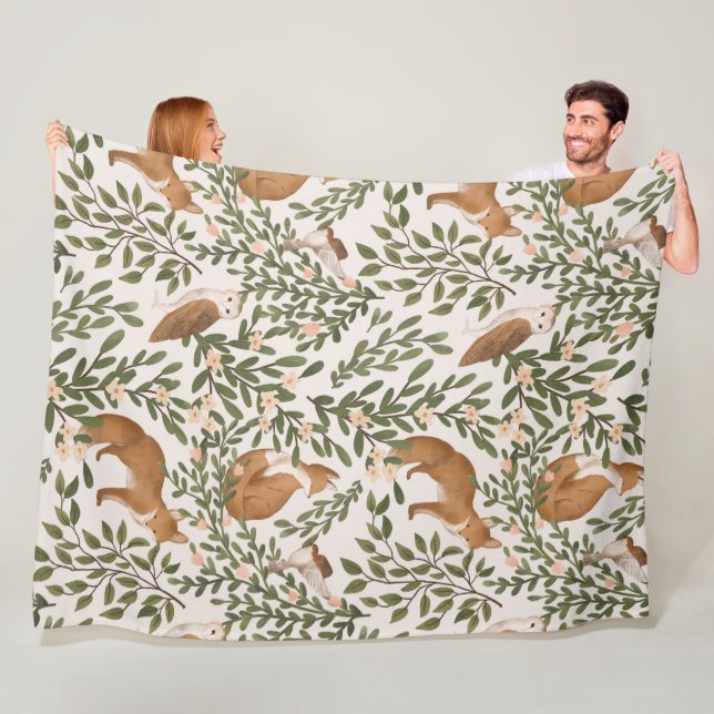 Fox Meadow 60 x 80 Fleece Blanket (På plats)
