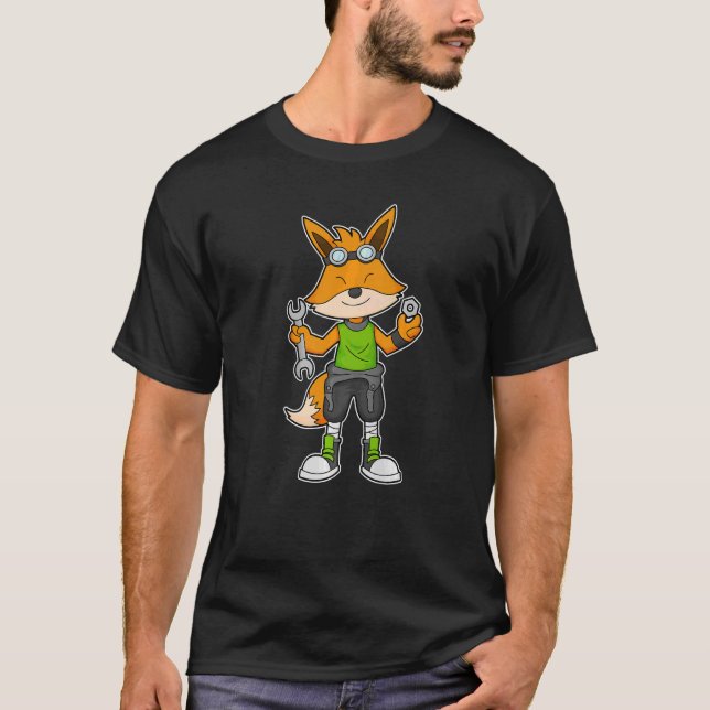 Fox Mechanic Wrench T Shirt (Framsida)