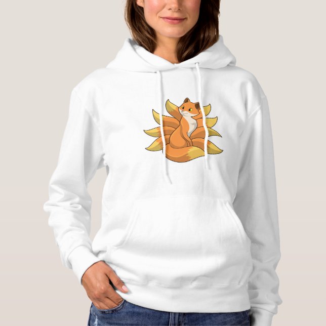 Fox med 9 Fox svan T Shirt (Framsida)