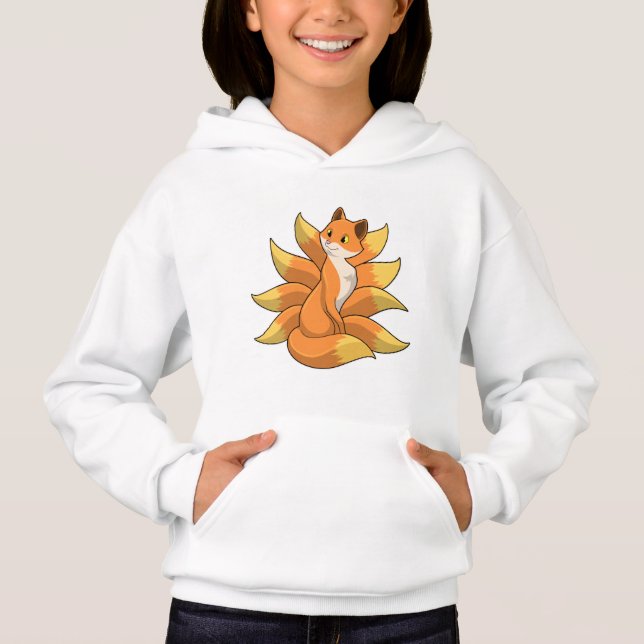 Fox med 9 Fox svan T Shirt (Framsida)