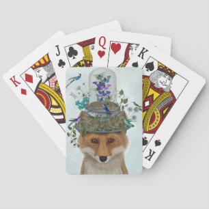 Fox med Butterfly Bell Burk Casinokort