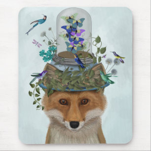 Fox med Butterfly Bell Burk Musmatta