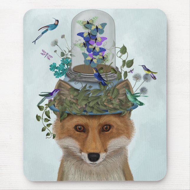 Fox med Butterfly Bell Burk Musmatta (Framsidan)