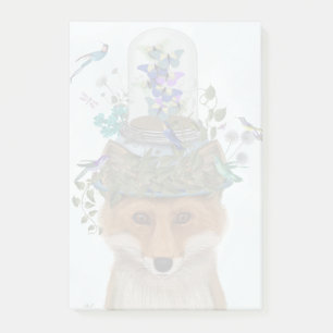 Fox med Butterfly Bell Burk Post-it Block