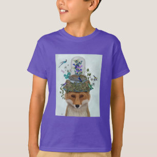 Fox med Butterfly Bell Burk T Shirt