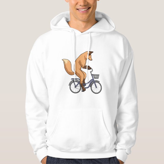 Fox med cykel hoodie (Framsida)