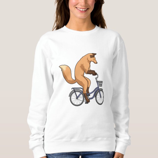 Fox med cykel t shirt (Framsida)