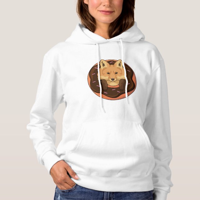 Fox med Donut T Shirt (Framsida)