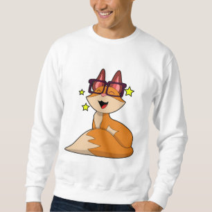 Fox med glasögon lång ärmad tröja