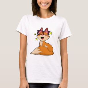 Fox med glasögon t shirt
