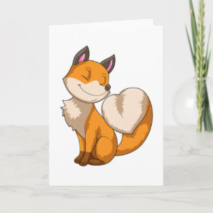 Fox med hjärta kort