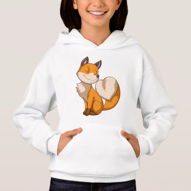 Fox med hjärta t shirt (Framsida)