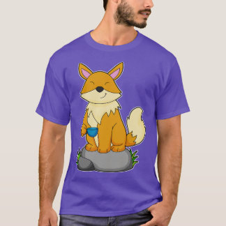 Fox med kaffe kopp 1 t shirt