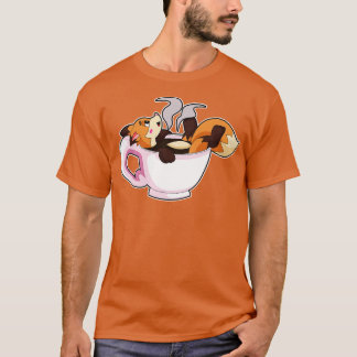 Fox med kaffe Kopp T Shirt