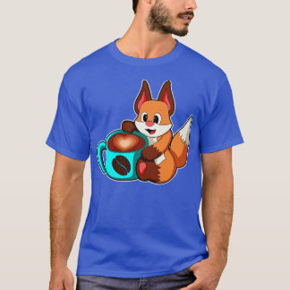 Fox med Kopp i kaffe 2 T Shirt